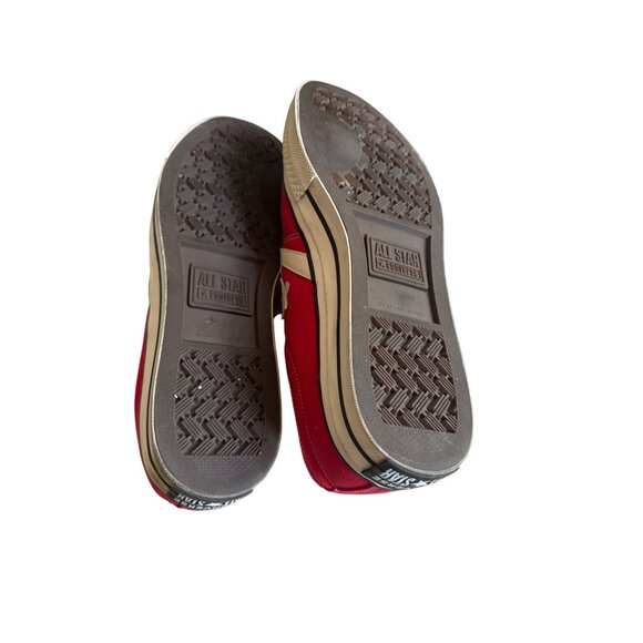 Converse All Star Red Canvas Unisex Star Player Sneakers Size 13/14.5 EU 47.5 - Picture 6 of 6